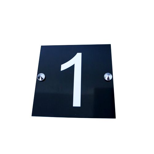 Plaque Numero Maison 15 cm Big Maison Noire Numéro Floating Signe